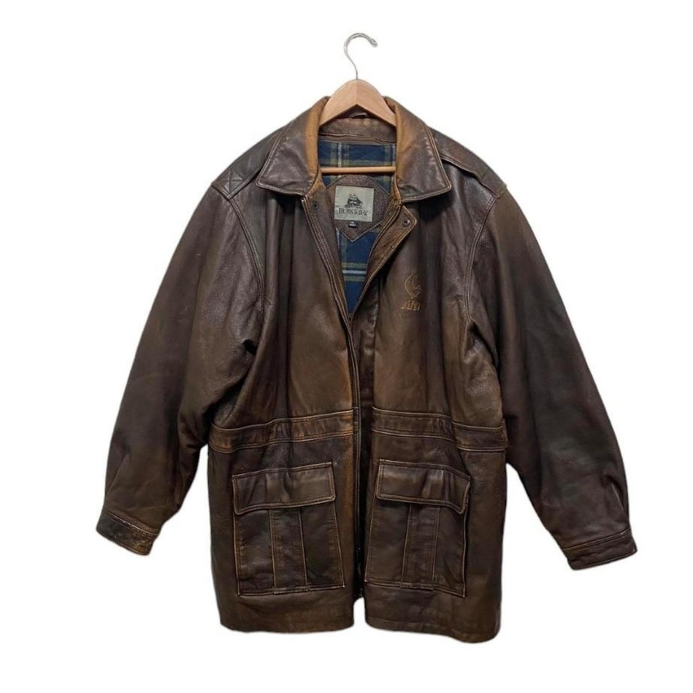 90s Brown Leather Jacket